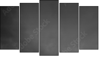 jetty view in black & white - Fünfteiliges Leinwandbild, Pentaptychon