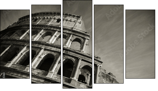 colosseum duo - Fünfteiliges Leinwandbild, Pentaptychon