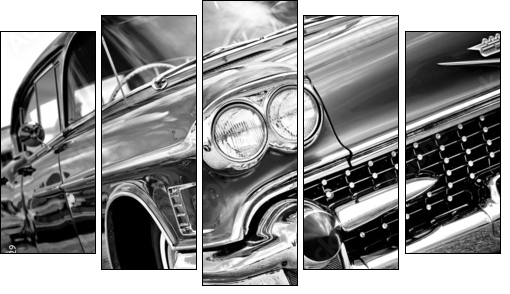 Classic Automobile - Fünfteiliges Leinwandbild, Pentaptychon