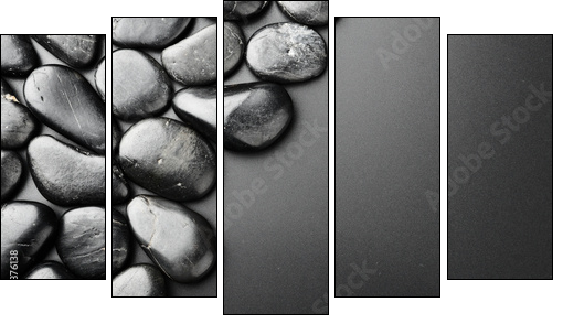 Stones - Fünfteiliges Leinwandbild, Pentaptychon