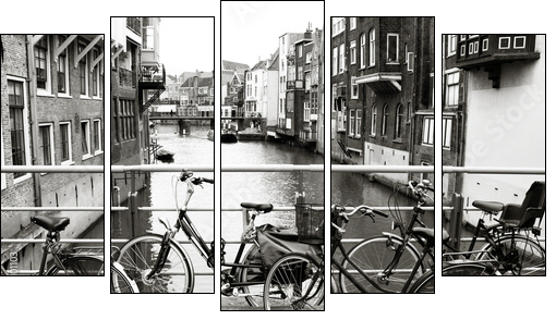Netherlands - Dordrecht - Fünfteiliges Leinwandbild, Pentaptychon