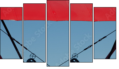 Vintage Aircraft - Fünfteiliges Leinwandbild, Pentaptychon
