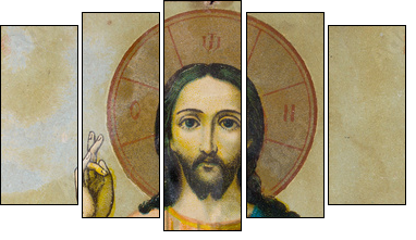 Icon - Fünfteiliges Leinwandbild, Pentaptychon