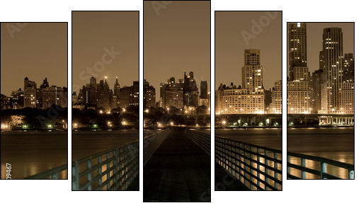 Bridge to Manhattan - Fünfteiliges Leinwandbild, Pentaptychon