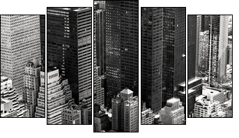 Manhattan, New York City. USA. - Fünfteiliges Leinwandbild, Pentaptychon