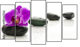 Wellness - Fünfteiliges Leinwandbild, Pentaptychon