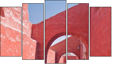 Monastery of St. Catherine at Arequipa, Peru - Fünfteiliges Leinwandbild, Pentaptychon