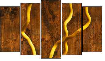 Interior vases. - Fünfteiliges Leinwandbild, Pentaptychon