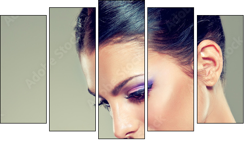 Beauty Portrait - Fünfteiliges Leinwandbild, Pentaptychon