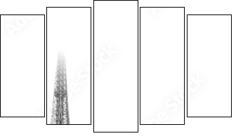 paris #37 - Fünfteiliges Leinwandbild, Pentaptychon