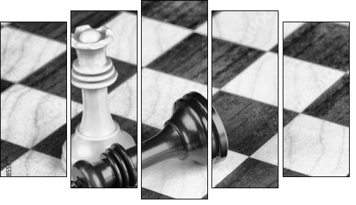 Chess - Fünfteiliges Leinwandbild, Pentaptychon