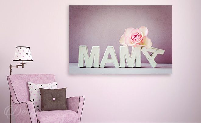 Mutter-mit-rose-fur-salon-leinwandbilder-demur