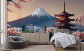 Sonnenaufgang-uber-dem-berg-fuji-orientalische-fototapeten-demur
