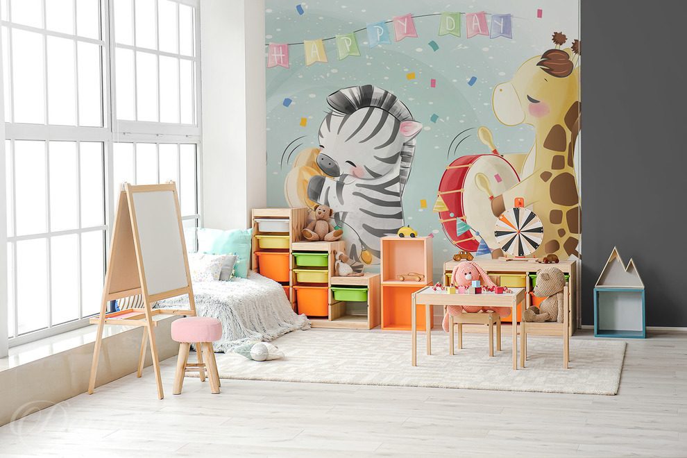 Der-spass-im-mittelpunkt-fur-kinder-fototapeten-demur