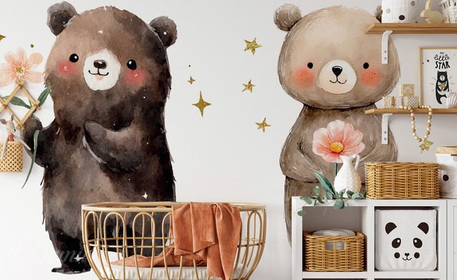 Freunde-aus-der-kindlichen-fantasie-fur-kinder-fototapeten-demur