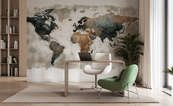 Kunstlerische-weltkarte-im-vintage-stil-weltkarte-fototapeten-demur