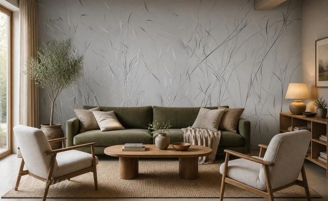 Eleganter-natural-style-mit-zarten-flammenmotiven-fur-salon-fototapeten-demur