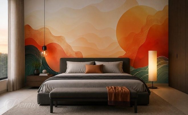 Moderne-abstraktion-der-berglandschaft-fur-schlafzimmer-fototapeten-demur