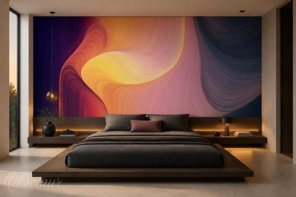 Glut-der-farben-und-kuhle-der-nacht-in-der-abstraktion-fur-schlafzimmer-fototapeten-demur