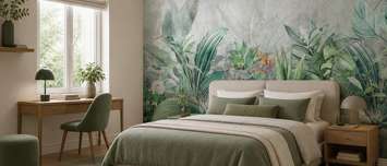 Kontrast-von-grun-und-grau-im-pflanzlichen-motiv-fur-schlafzimmer-fototapeten-demur