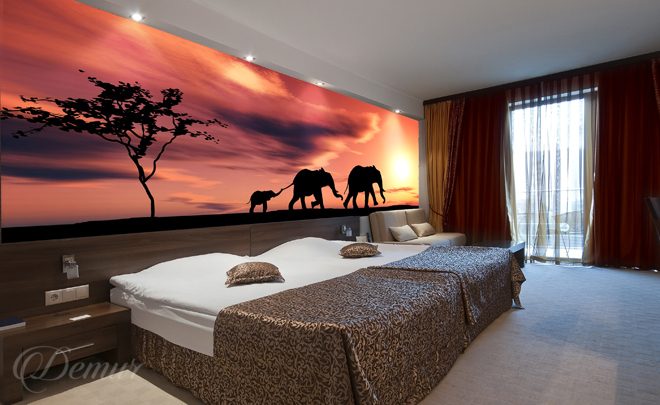 Die-afrikanischen-elefanten-fur-schlafzimmer-fototapeten-demur