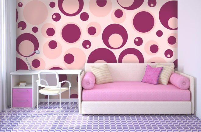 Rosa-mit-violett-madchenzimmer-fototapeten-demur