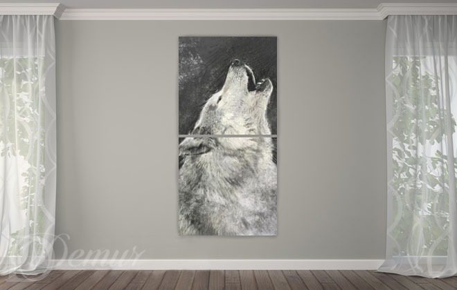 Ein-heulender-wolf-tieren-leinwandbilder-demur